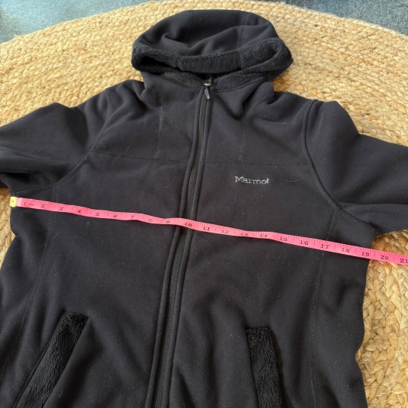 Marmot Lakeside Hooded Fleece Lined Full Zip Jacket Black Women's Medium - Picture 3 of 8